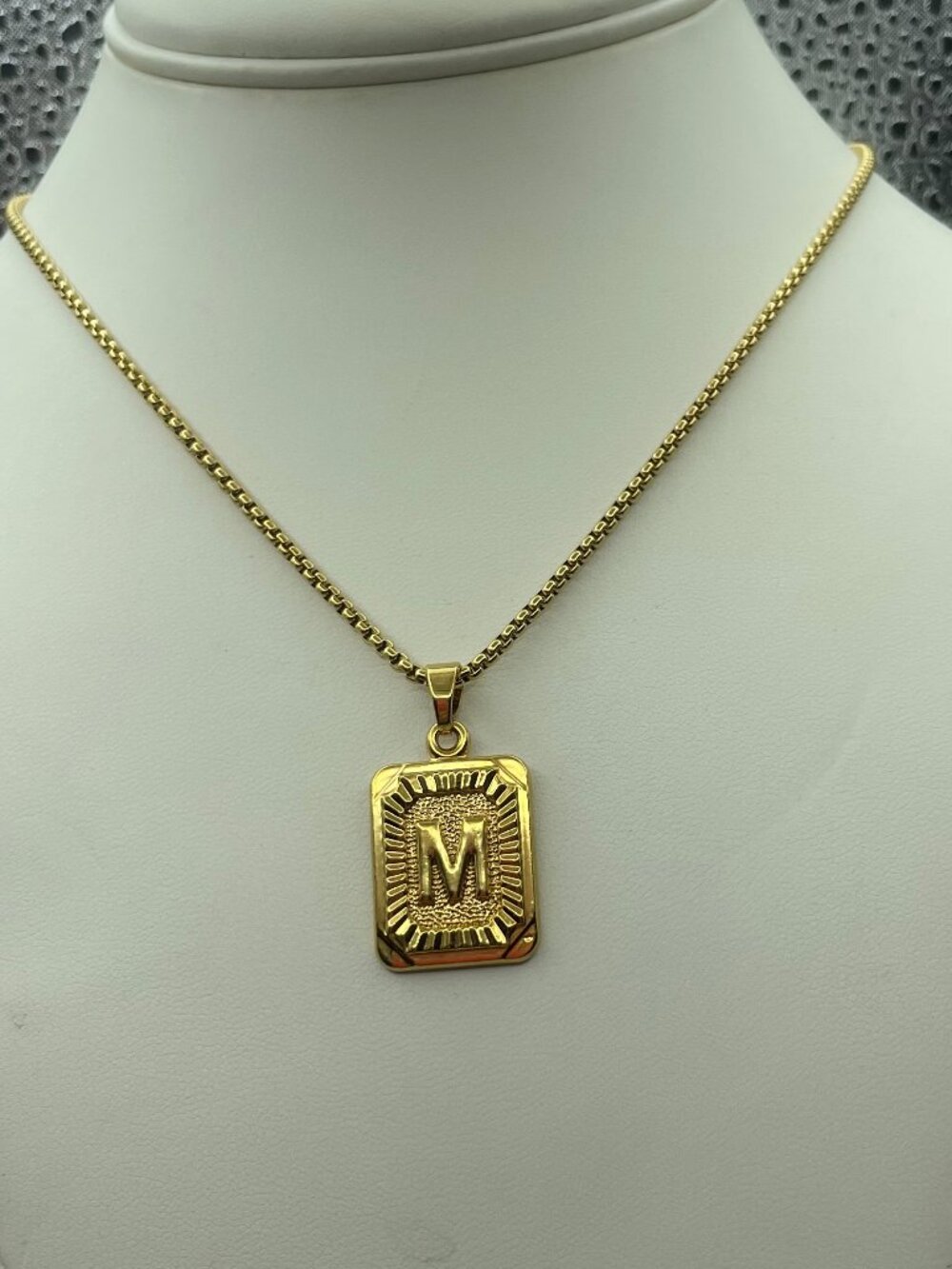 M Monogram Pendant - Picture 4 of 5